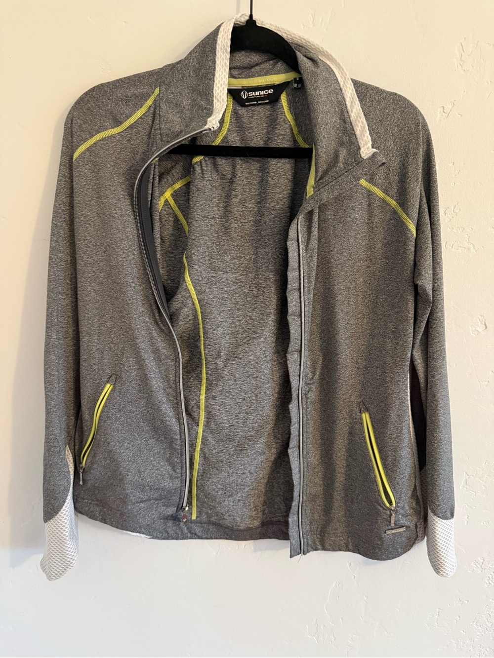 Sunice Gray Utility Jacket with Yellow Accents